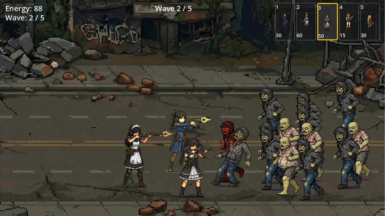 BULLET GIRL：ZOMBIE DEFENSE Screenshot 0
