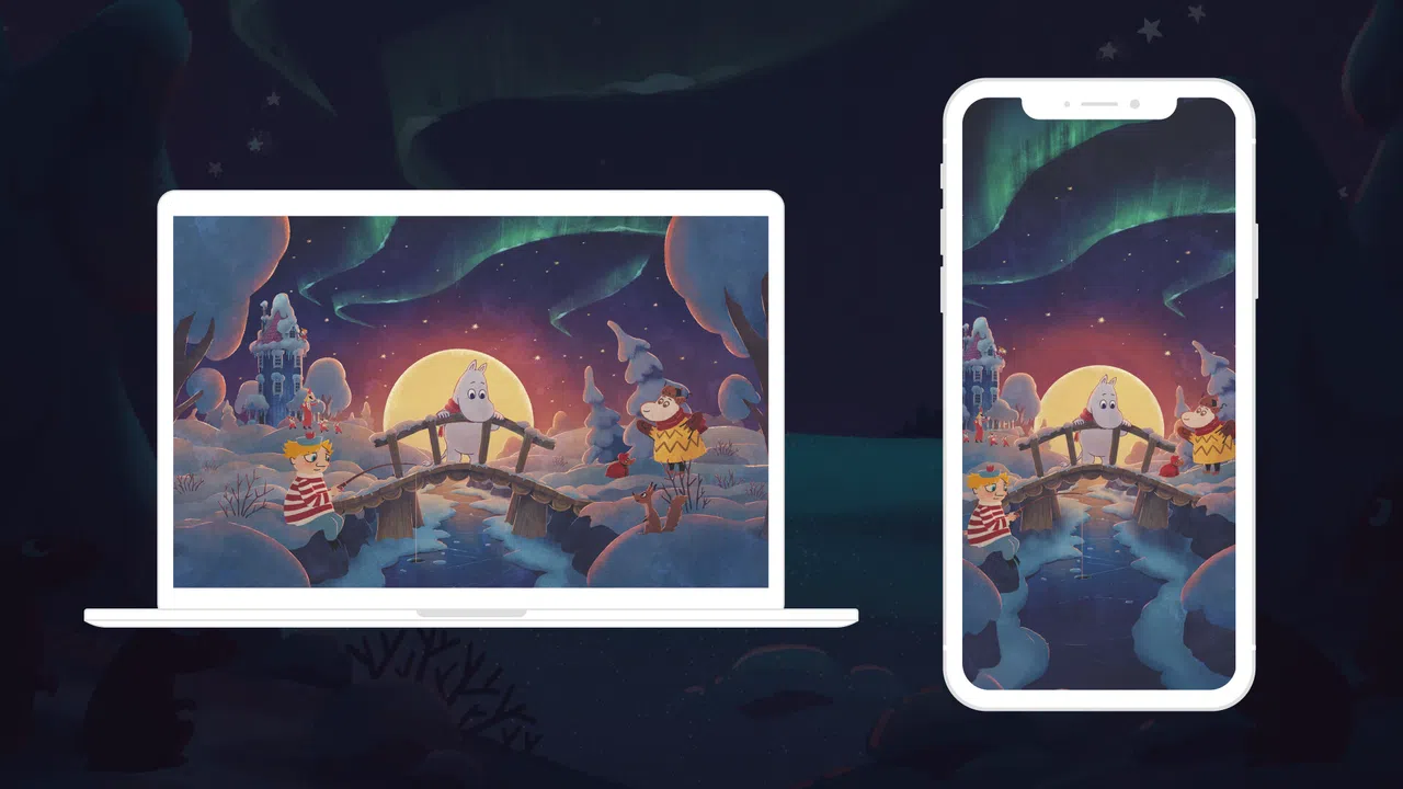 Moomintroll: Winter's Warmth - Wallpapers for PC & mobile Screenshot 0