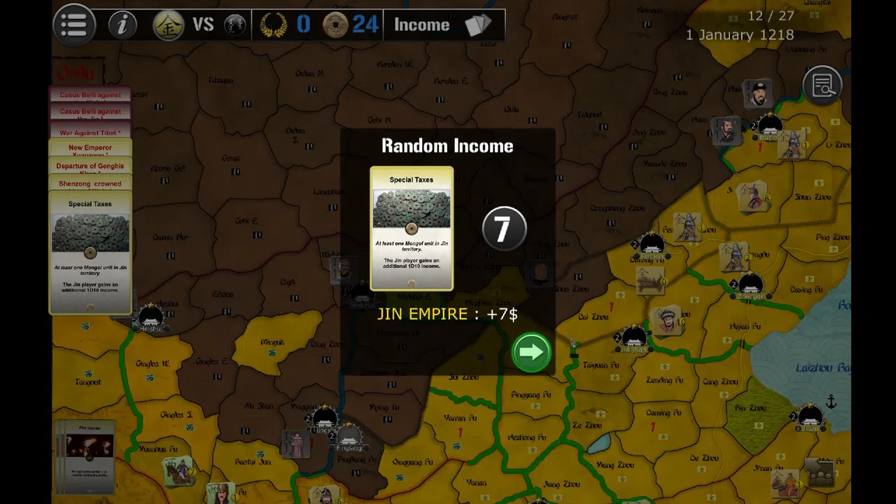 Wars Across the World: Genghis 1207 Screenshot 2