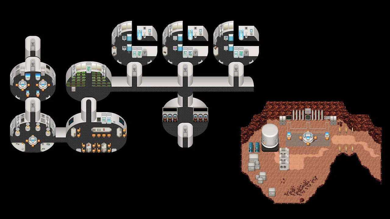 RPG Maker MV - KR Mars Colony Tileset Screenshot 1