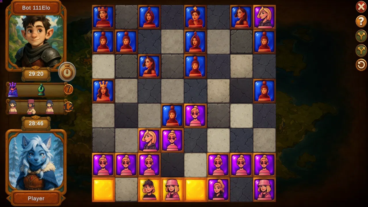 Choc Tactic 4 Chess Master - Cow Opening Screenshot 2