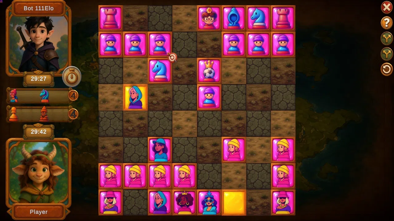 Choc Tactic 4 Chess Master - Cow Opening Screenshot 15