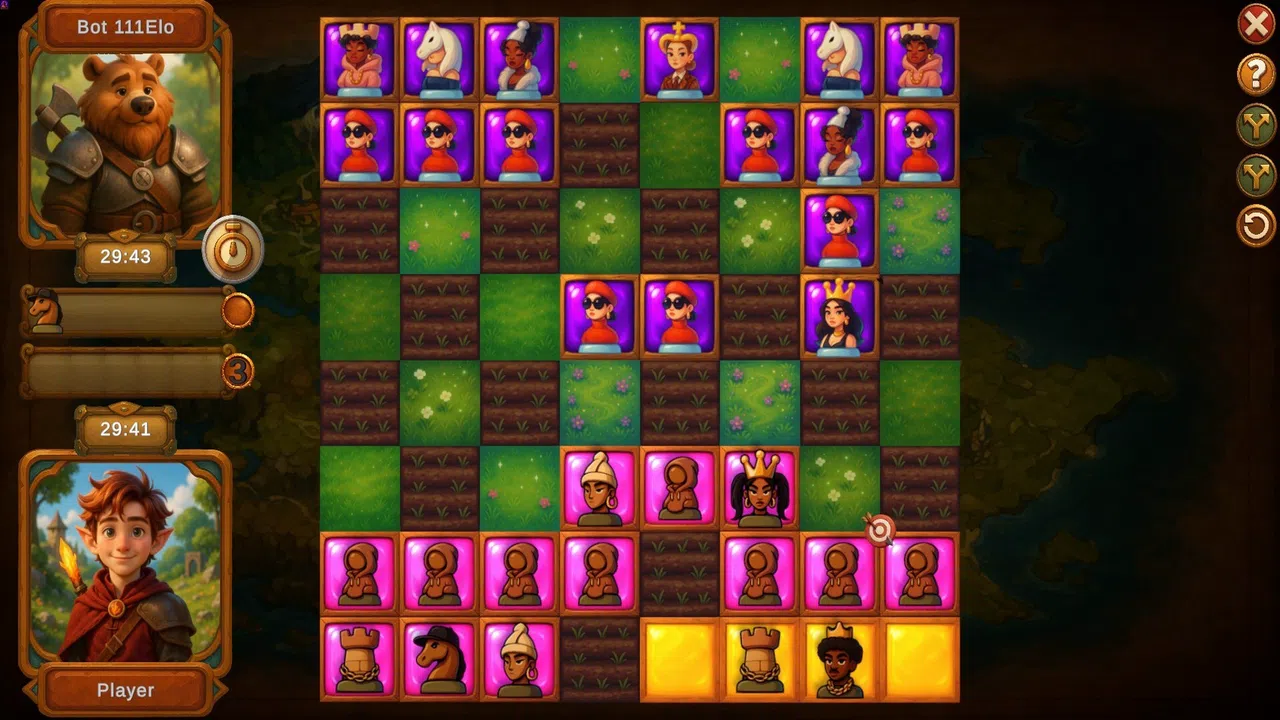Choc Tactic 4 Chess Master - Cow Opening Screenshot 6