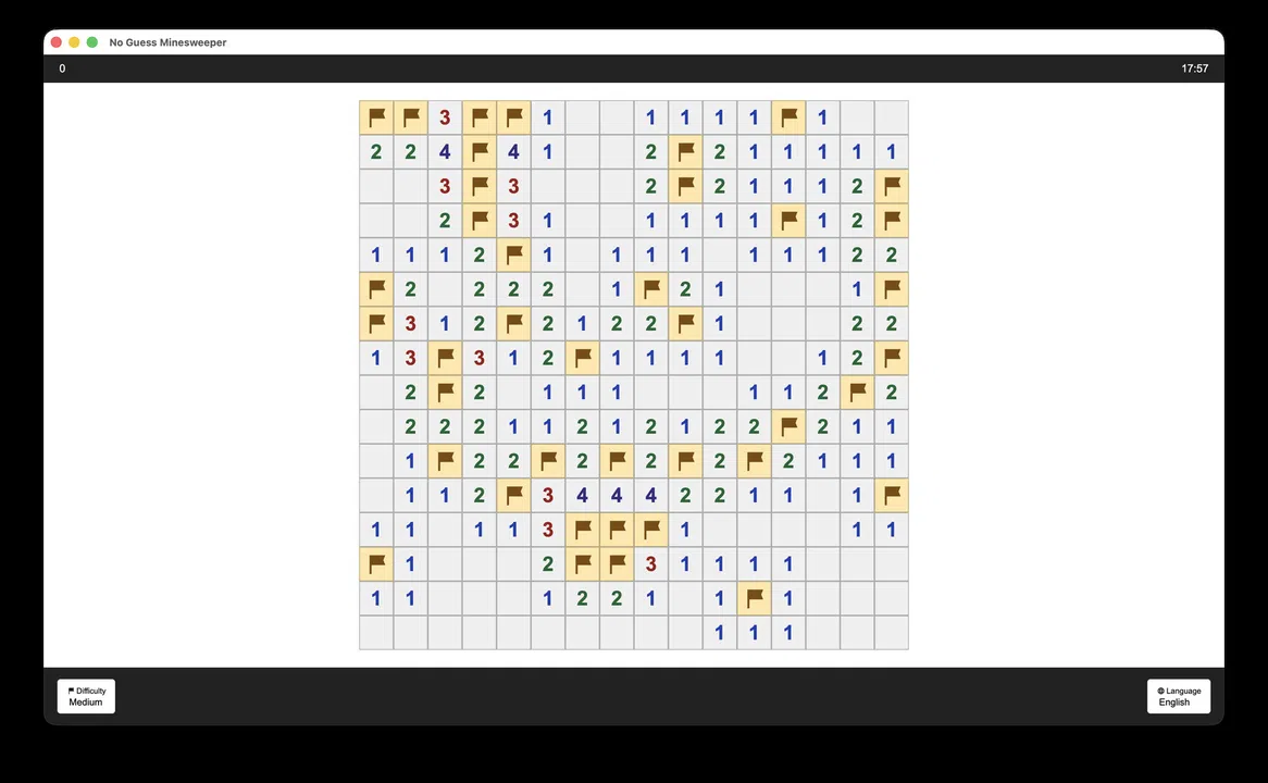 No Guess Minesweeper Screenshot 2