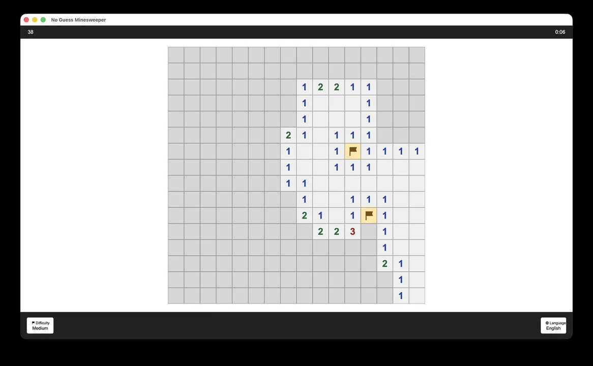 No Guess Minesweeper Screenshot 1