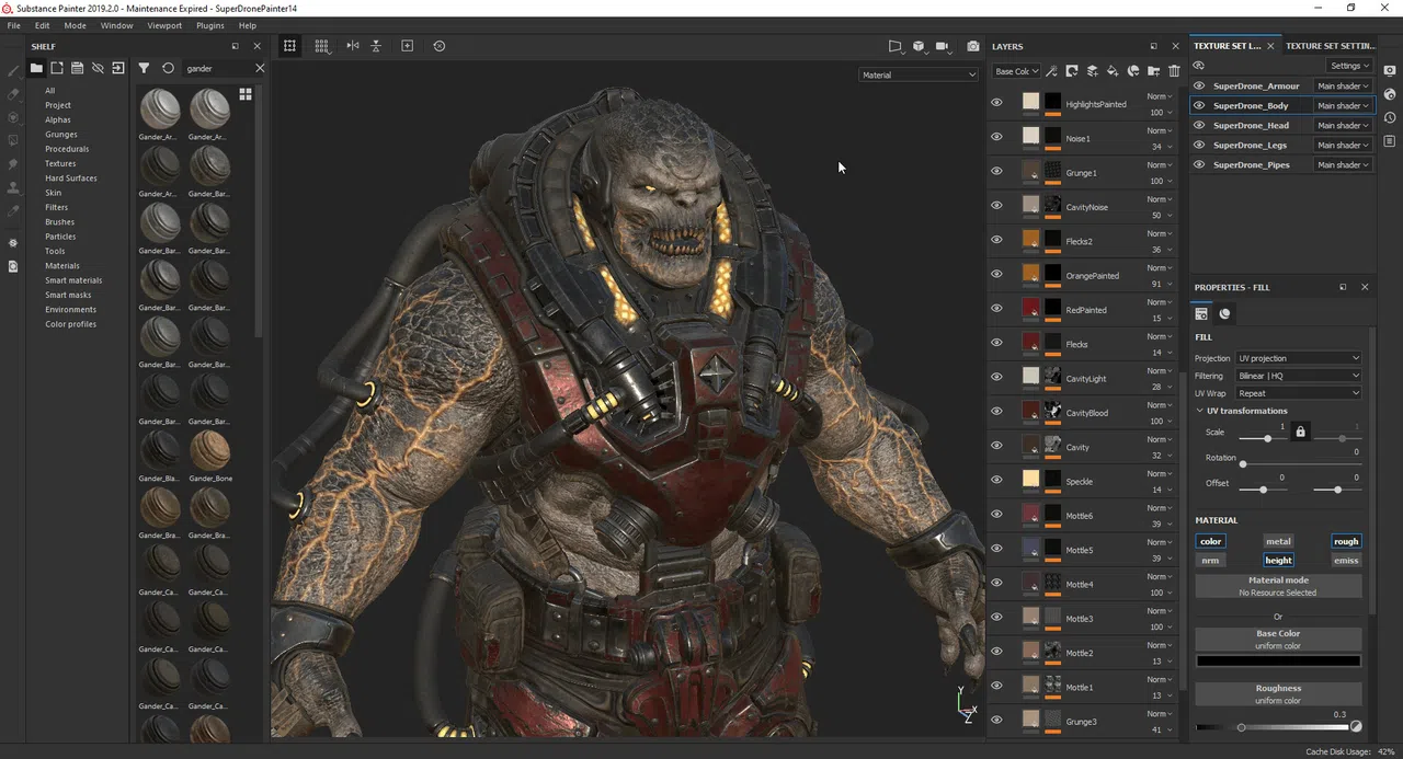 Substance 3D Painter 2021 Screenshot 1