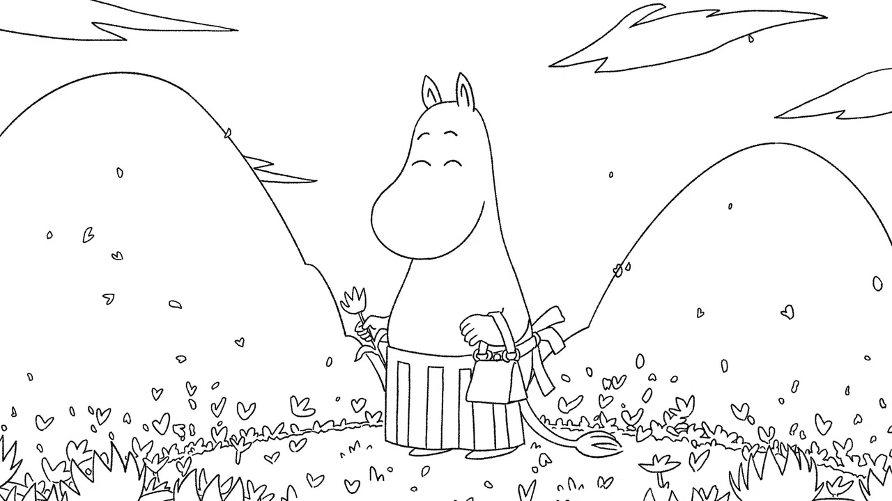 Moomintroll: Winter's Warmth - Digital coloring book Screenshot 2