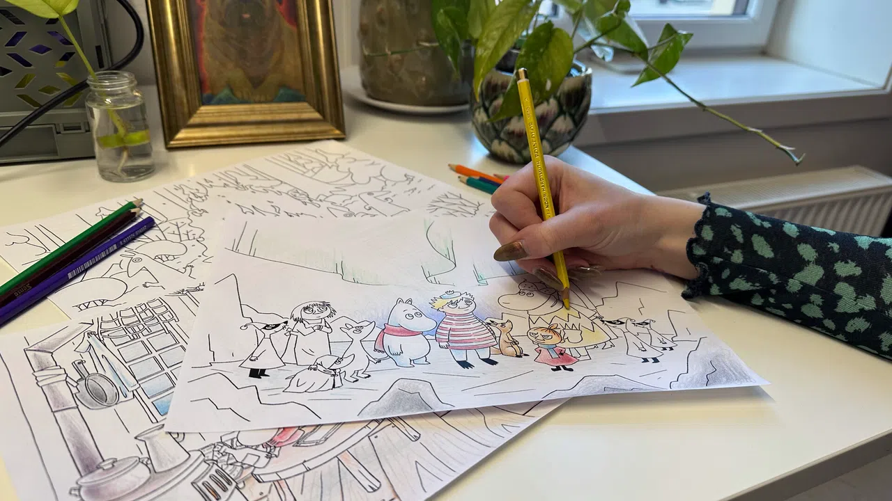 Moomintroll: Winter's Warmth - Digital coloring book Screenshot 5