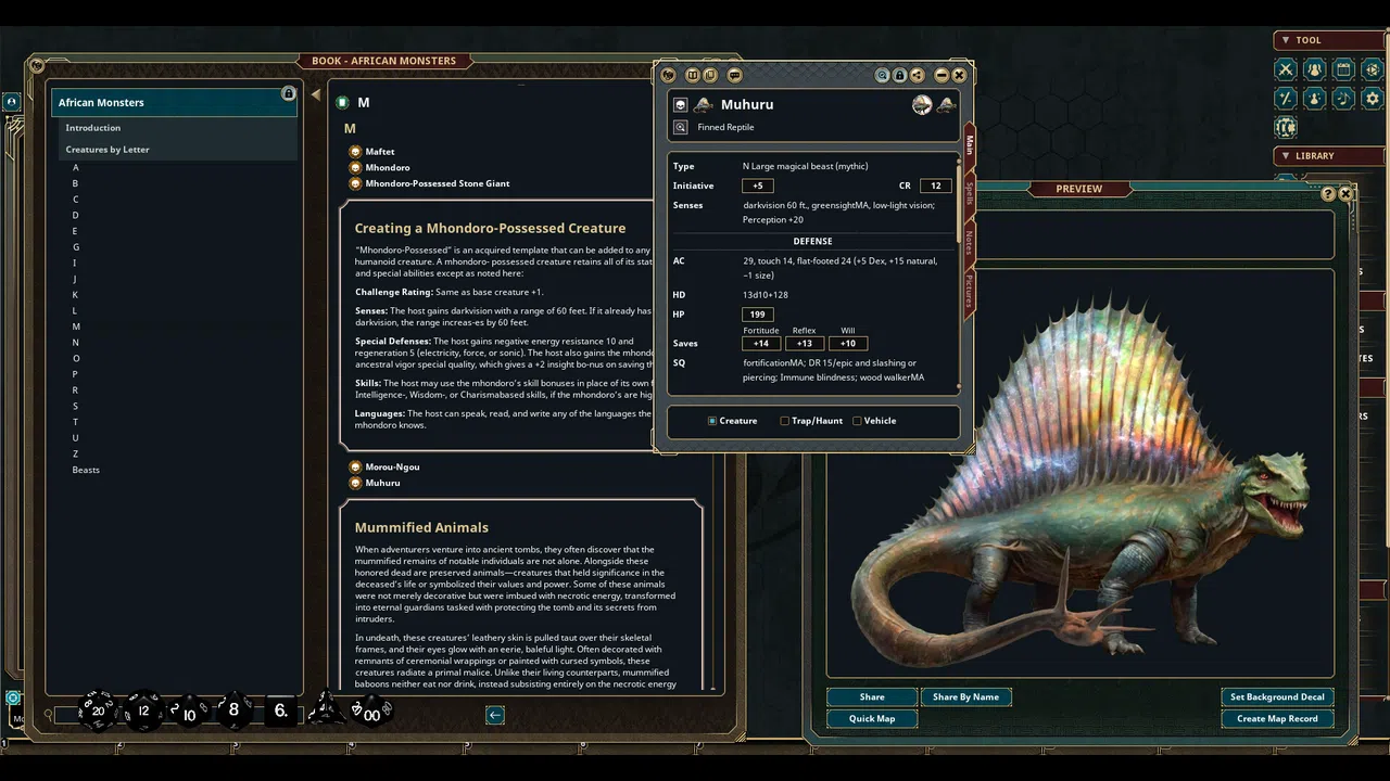 Fantasy Grounds - African Monsters (PFRPG) Screenshot 2
