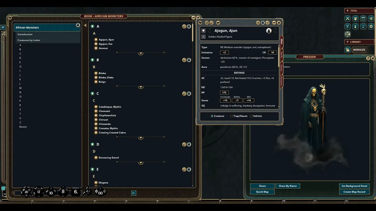 Fantasy Grounds - African Monsters (PFRPG) Screenshot 1