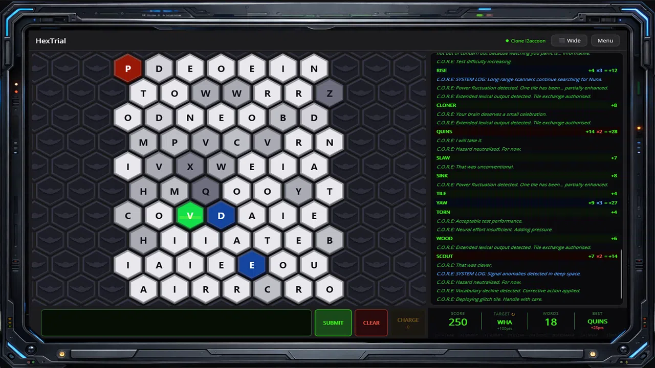 HexTrial A C.O.R.E. Cognitive Test Screenshot 0
