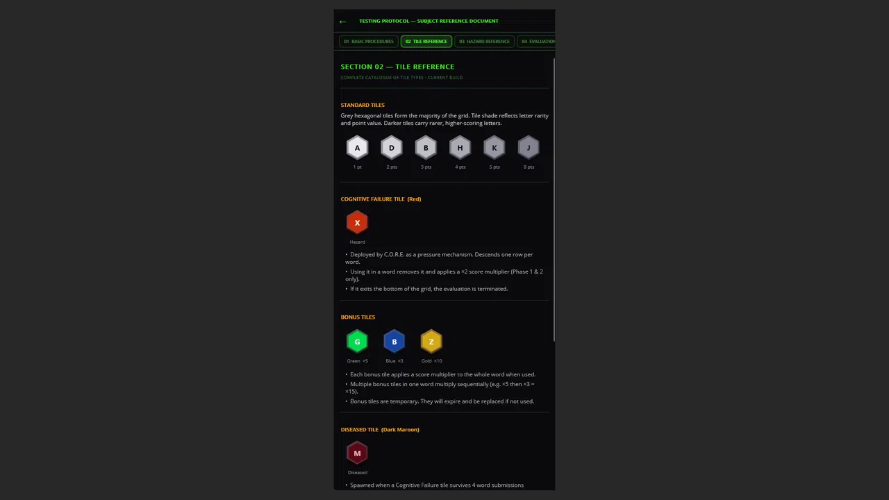 HexTrial A C.O.R.E. Cognitive Test Screenshot 4