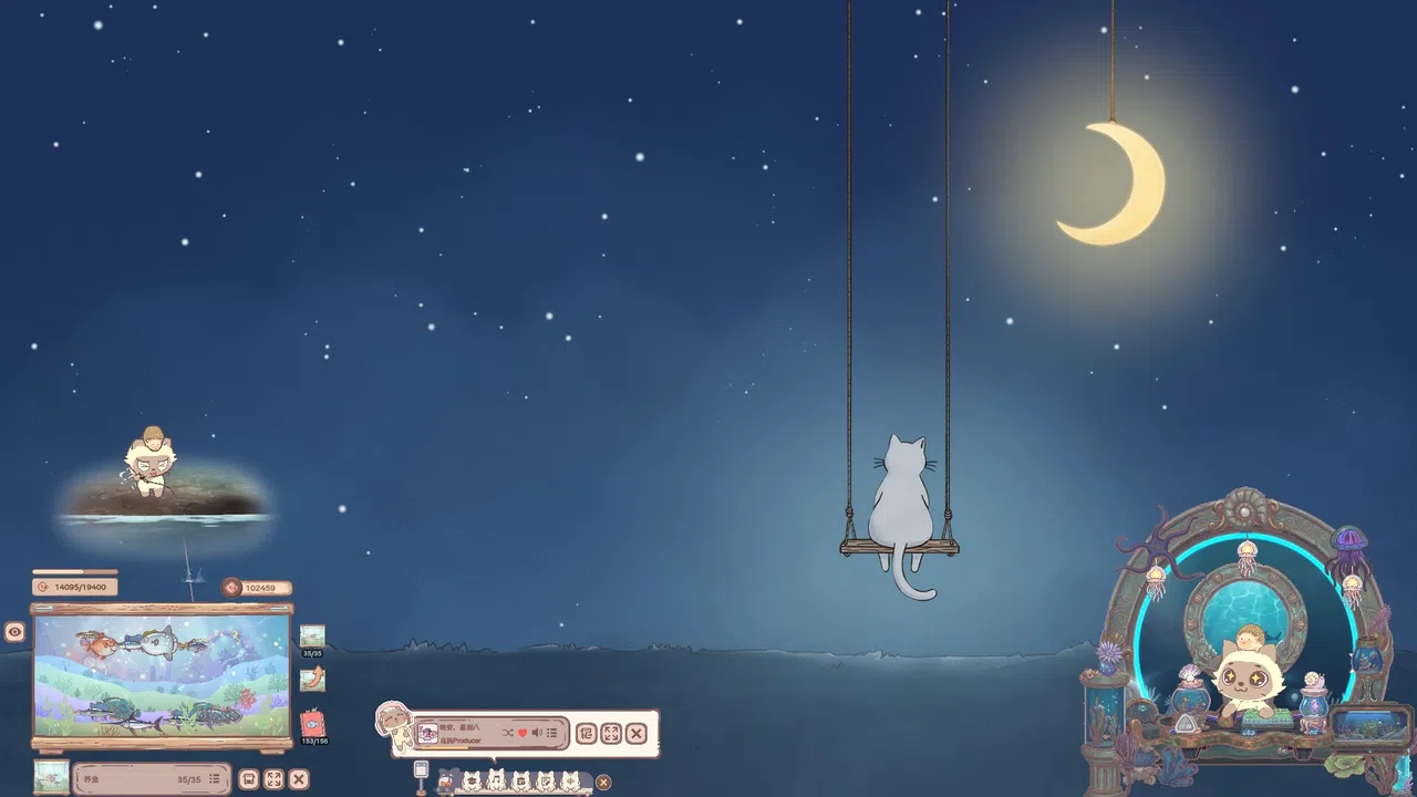 NoSlack Pets: Lo-Fi Paws - Ocean Dream Nook Screenshot 1