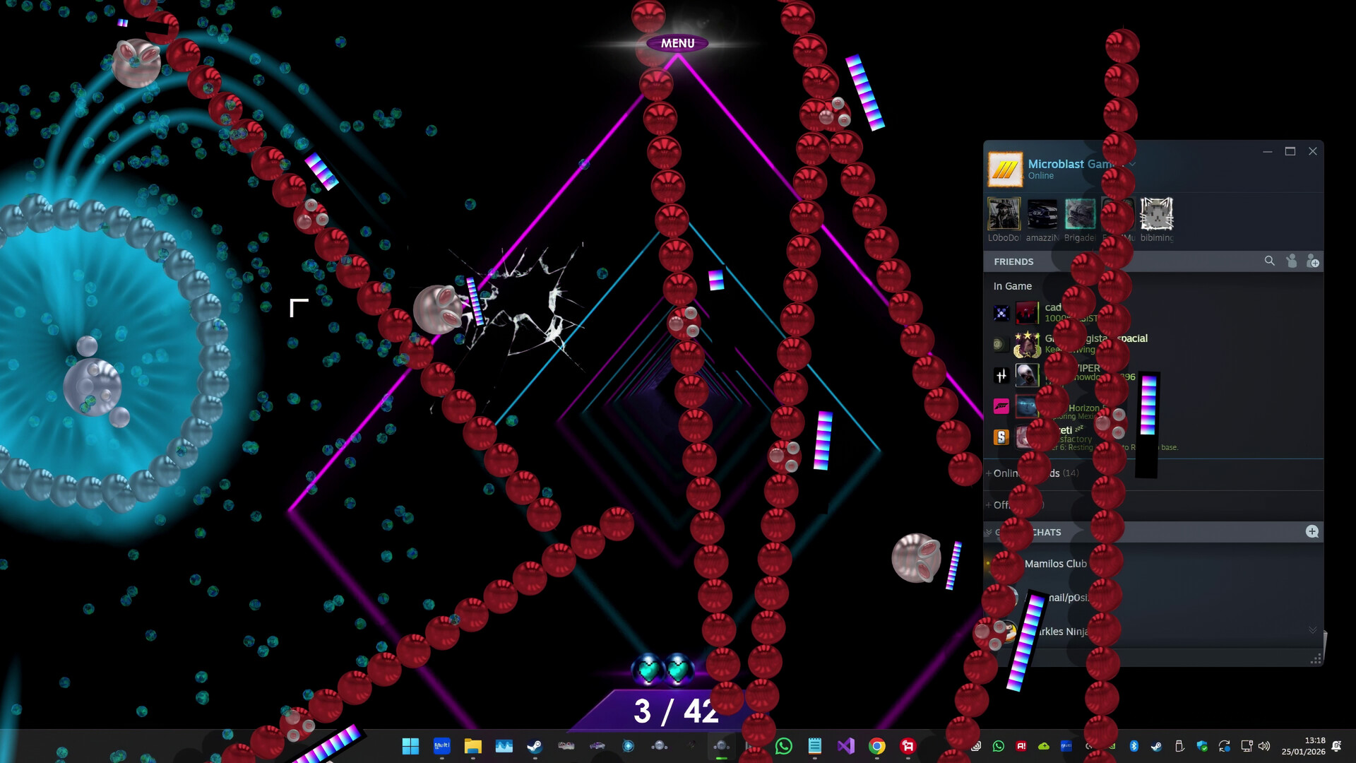 CPU Invaders - Micro Spheres Screenshot 4