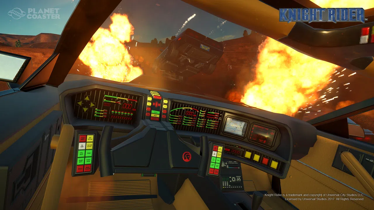 Planet Coaster - Knight Rider™ K.I.T.T. Construction Kit Screenshot 1