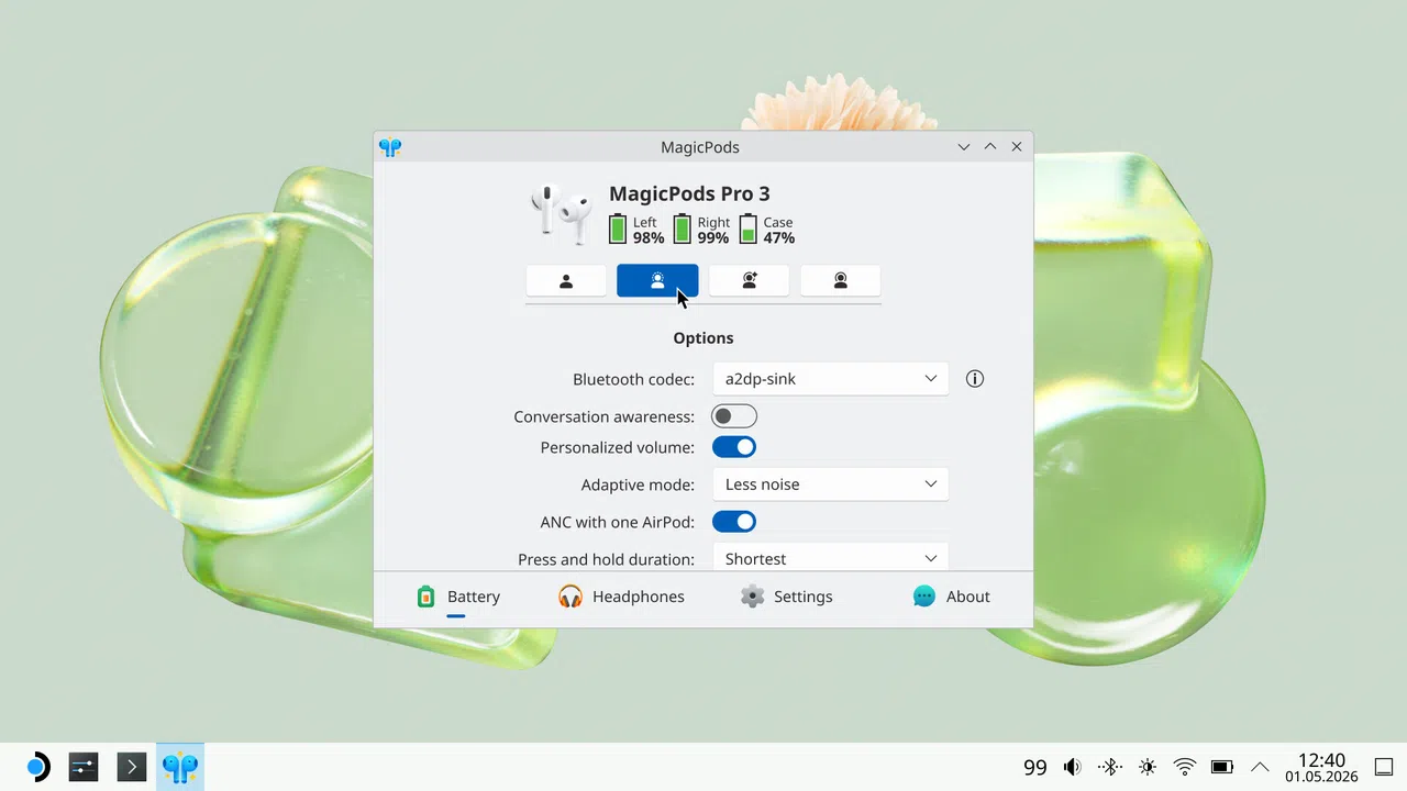 MagicPods for Linux Screenshot 1