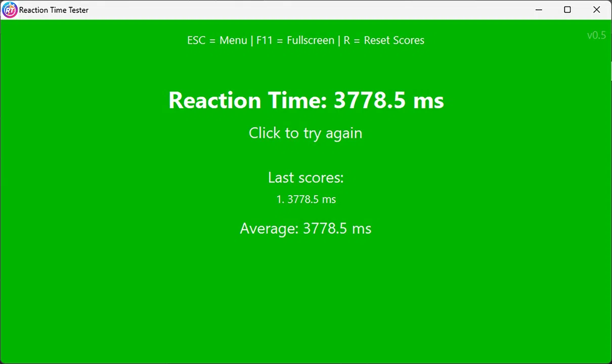 Reaction Time Screenshot 1
