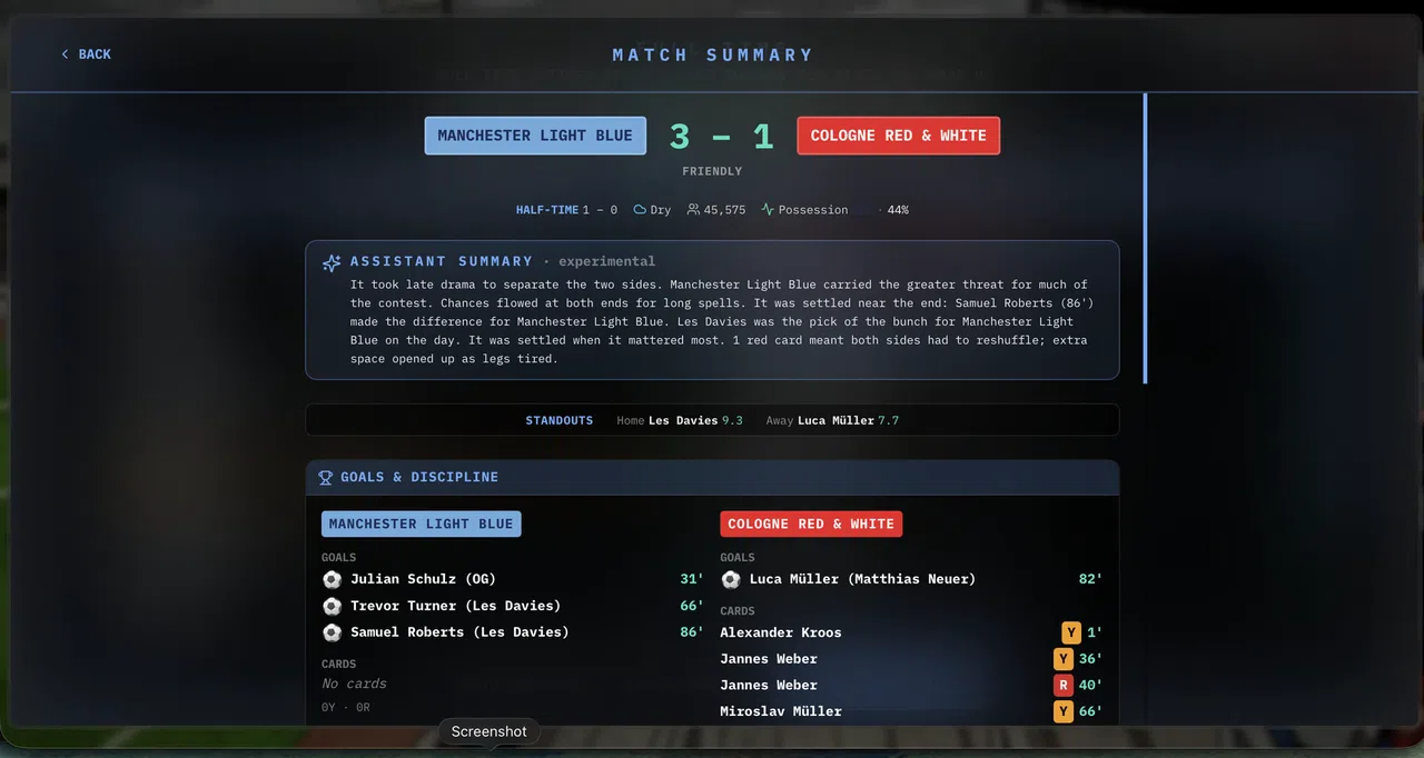 Retro Manager Screenshot 6