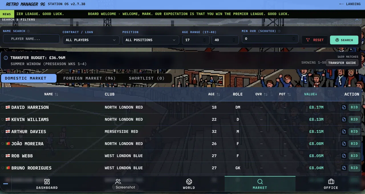 Retro Manager Screenshot 9