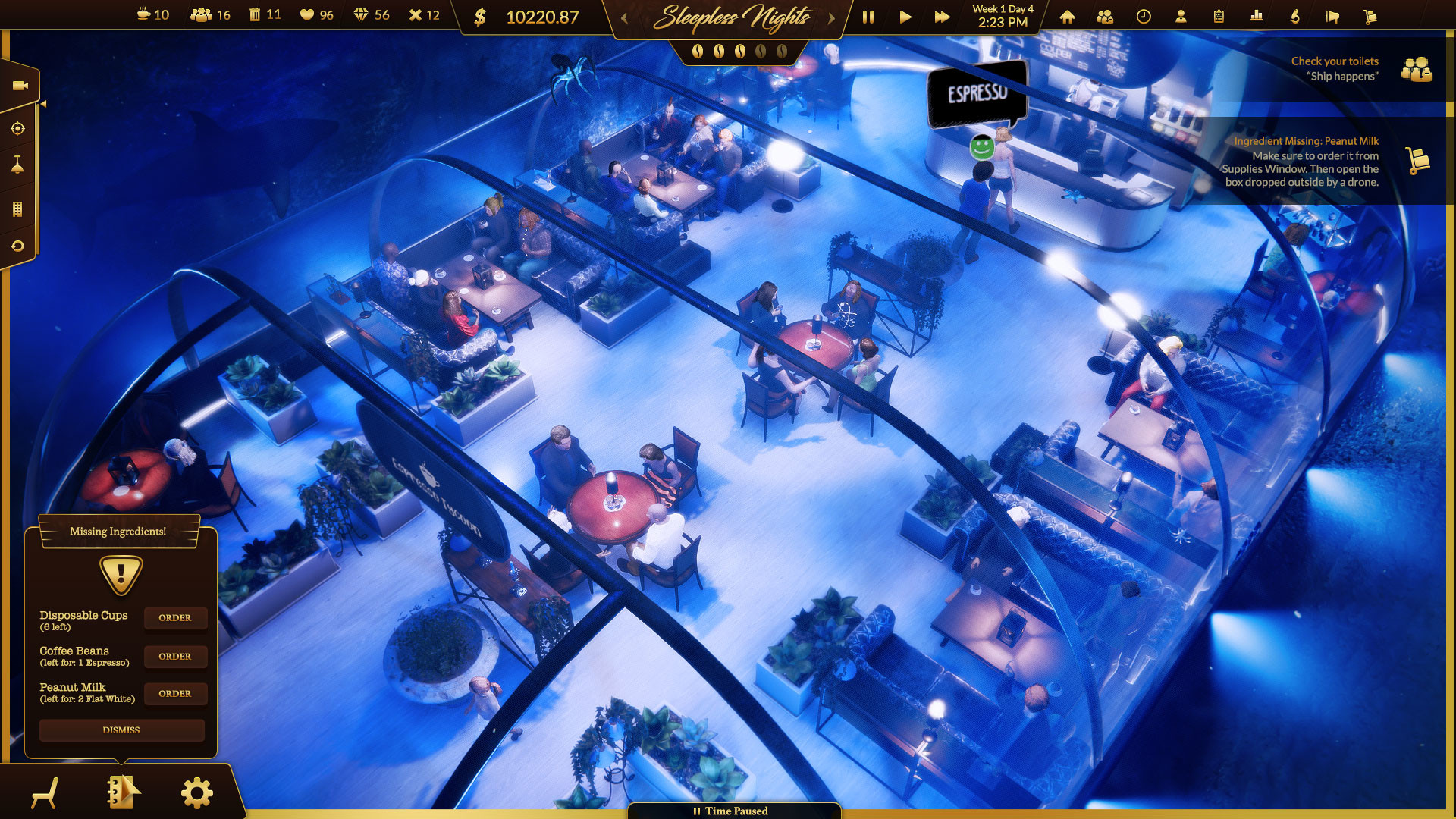 Espresso Tycoon Prologue: Underwater Screenshot 0