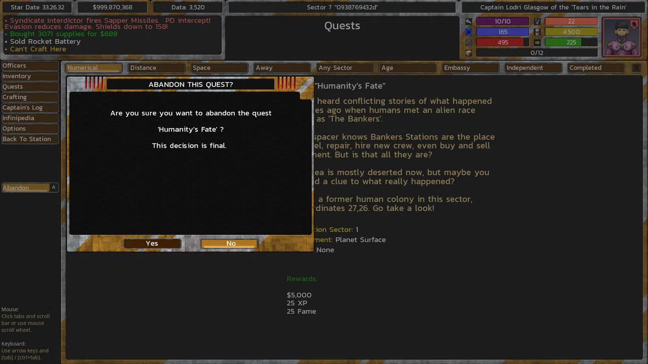 Approaching Infinity: Interface Expansion Screenshot 1