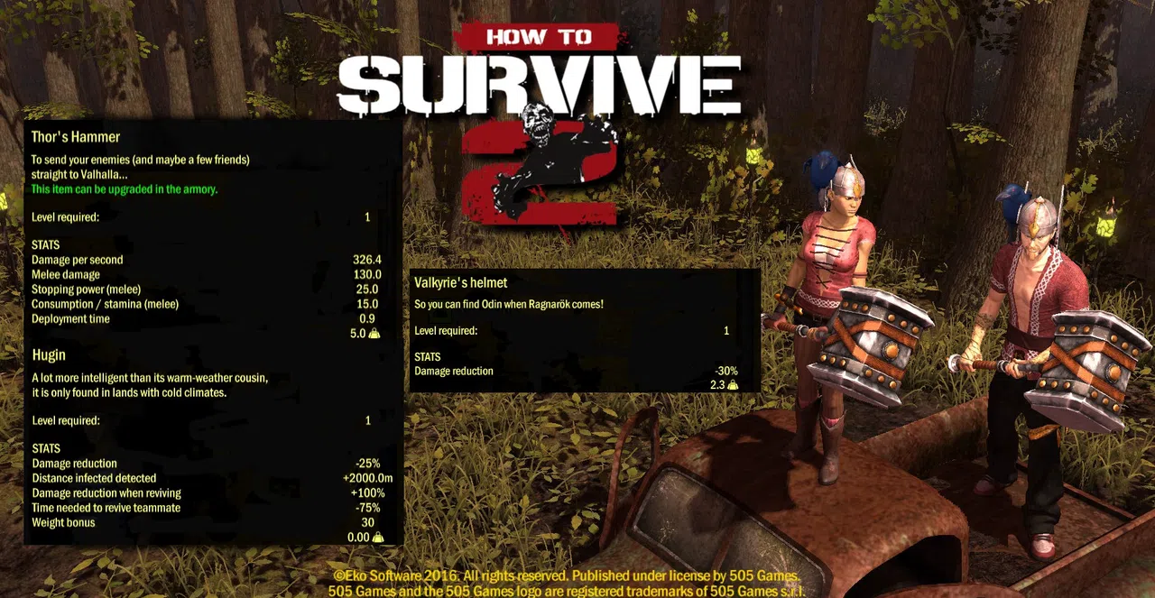 How To Survive 2 - Norse God Skin Pack Screenshot 0