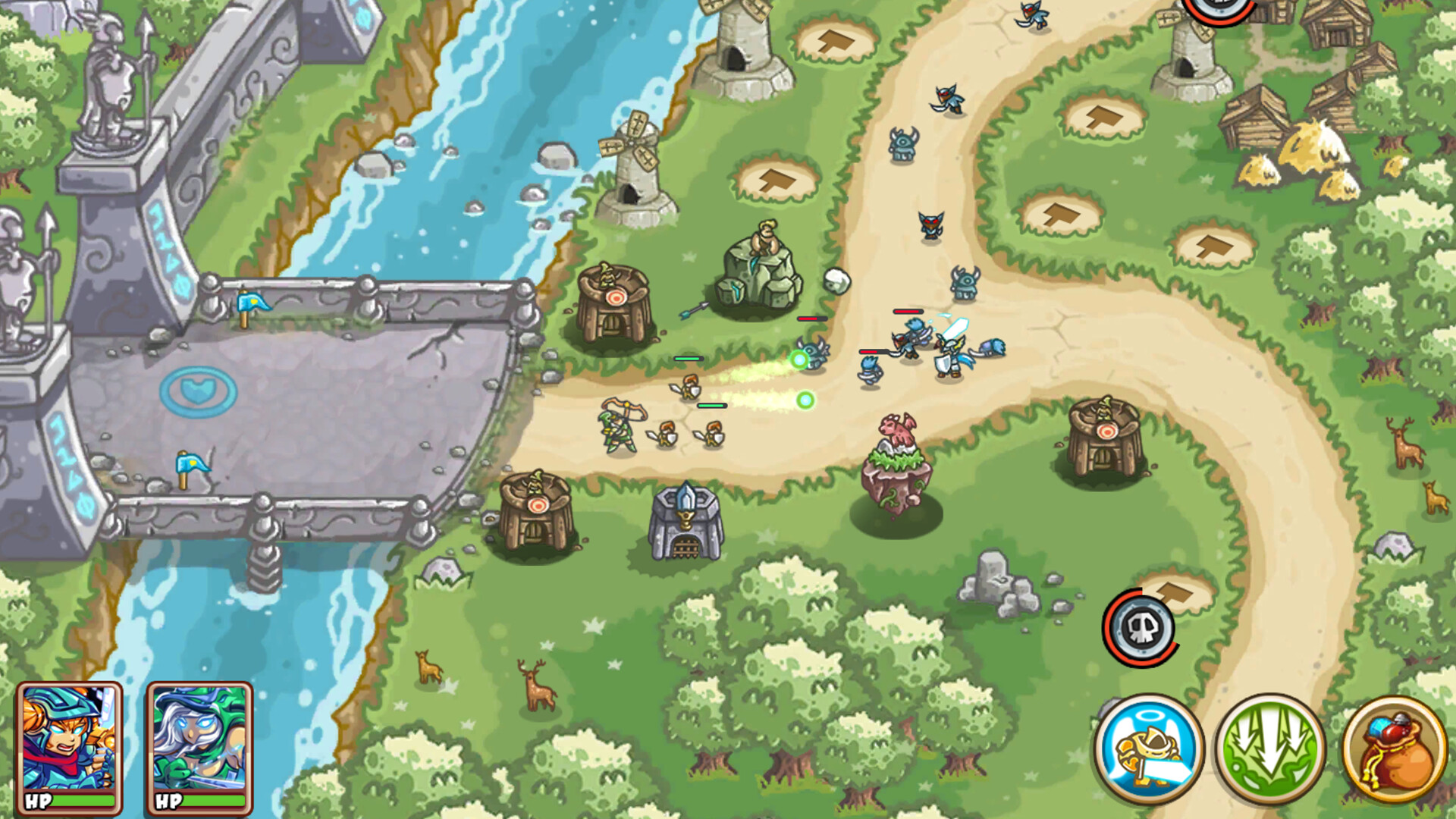 Mini Warrior Defense Screenshot 0