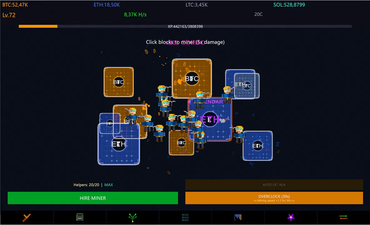 Keep On Hashing!: Idle Mining Sim Screenshot 0