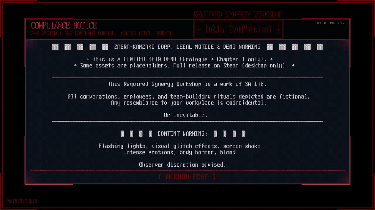 REQUIRED SYNERGY WORKSHOP: Deja Damnation Demo Screenshot 10