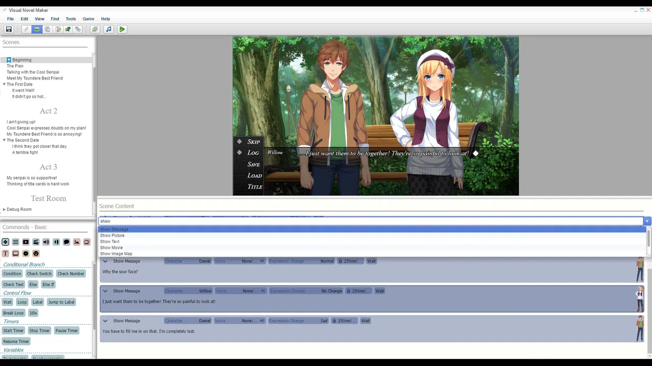 Visual Novel Maker Screenshot 3