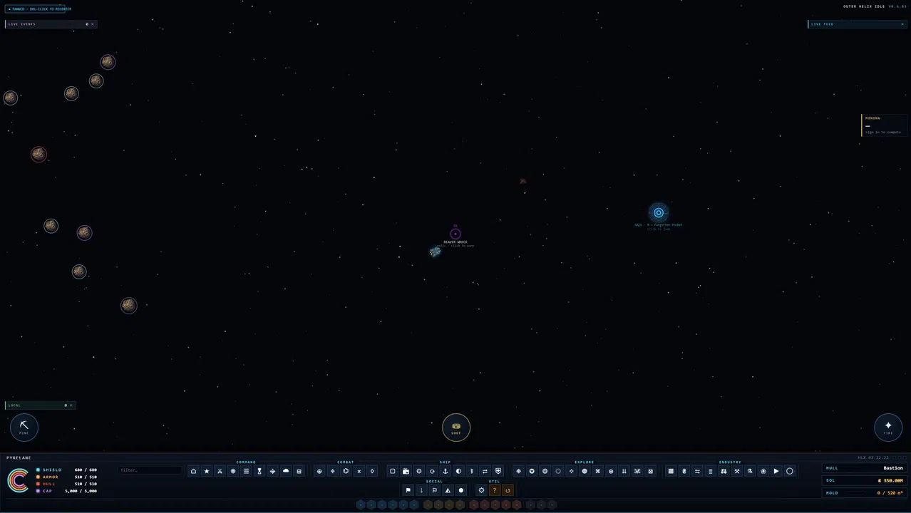 Outer Helix Idle Screenshot 1