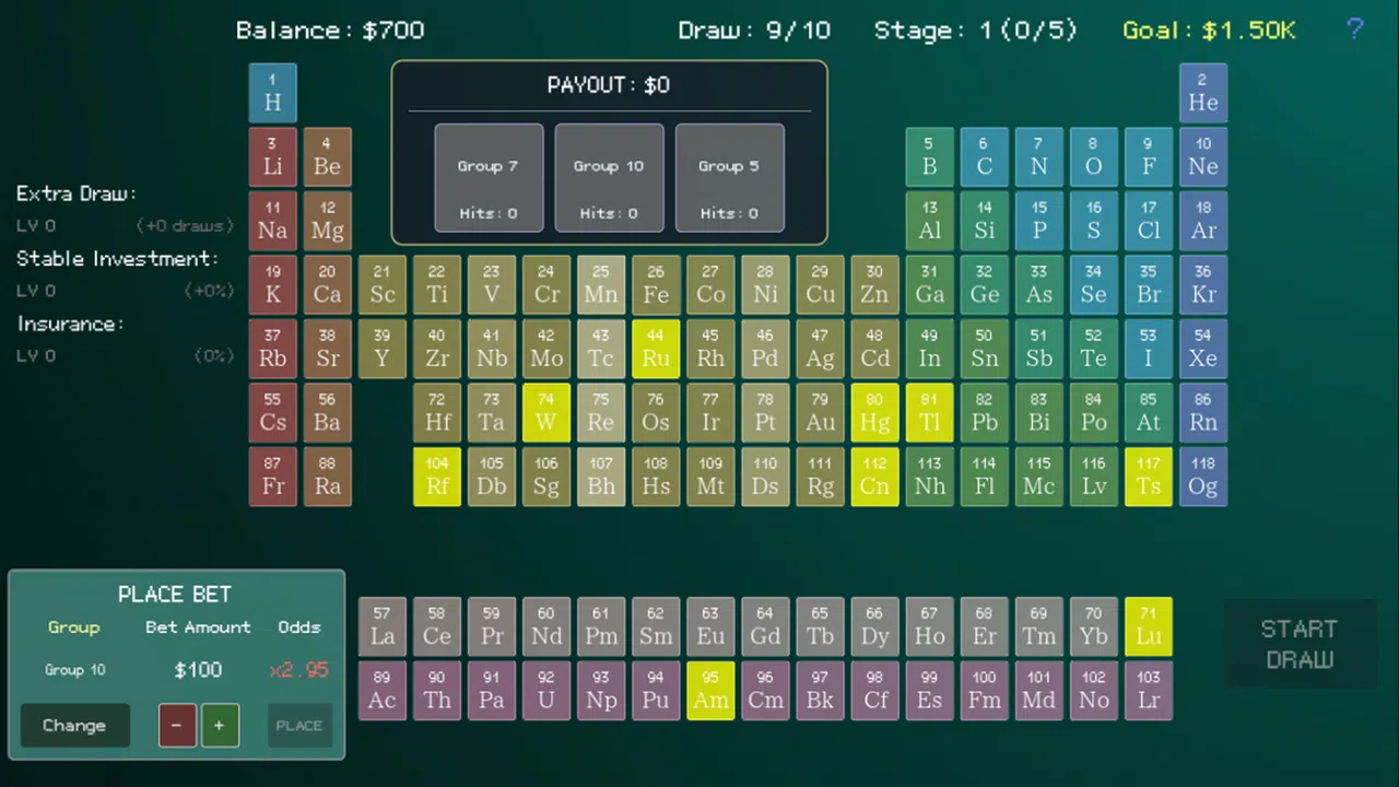 Periodic Lottery Screenshot 0
