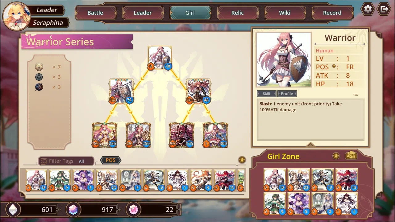 Auto Battle Girl Demo Screenshot 1