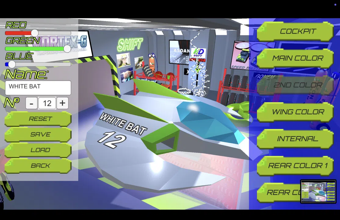 VORTEX-G: Anti-Gravity Racing & Track Editor Screenshot 9