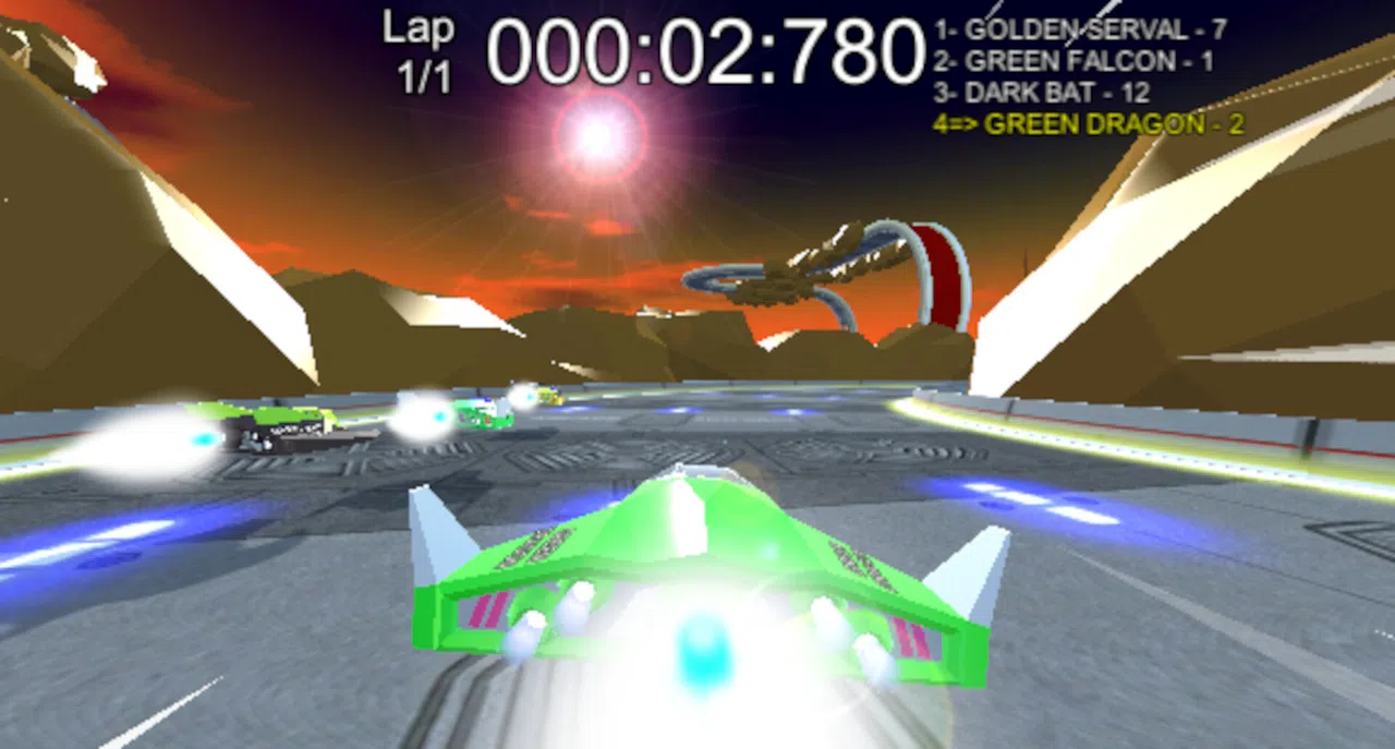 VORTEX-G: Anti-Gravity Racing & Track Editor Screenshot 3