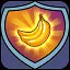 Bank of bananas (silver) icon