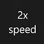 2x speed icon
