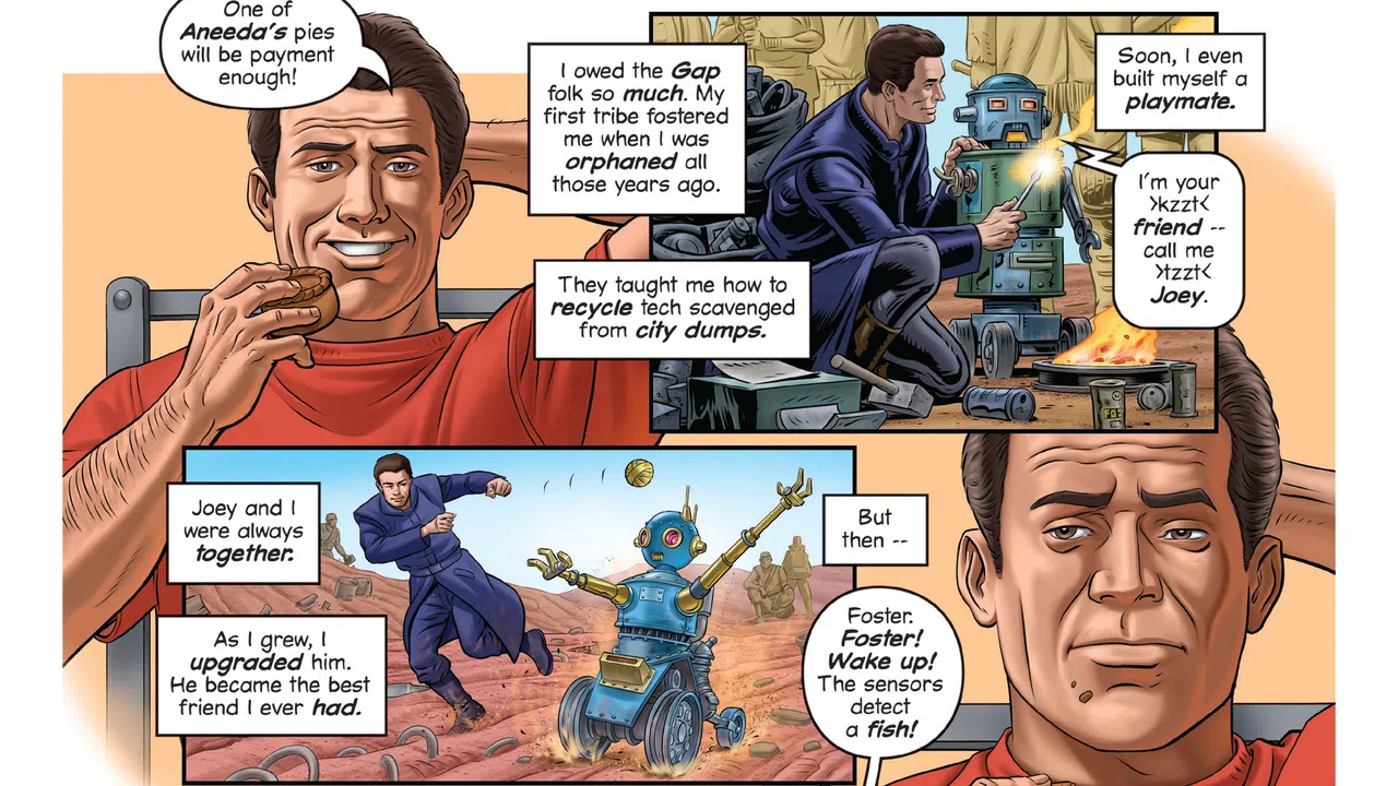 Beyond a Steel Sky Prologue Comic Book Screenshot 0