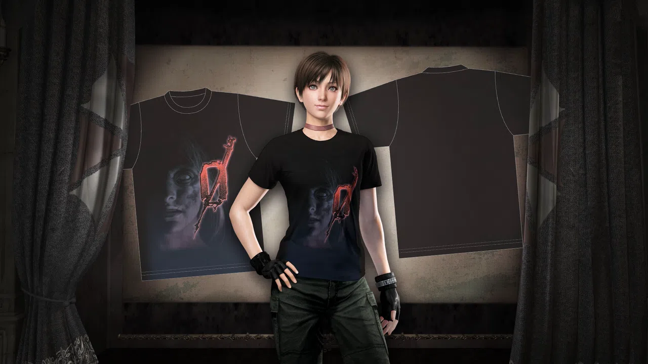 Resident Evil 0 "Shadow of Fear" Rebecca T-shirt Screenshot 0