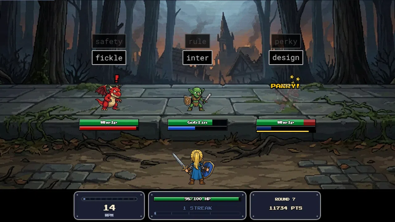 Keeb Quest: Typing Battles Screenshot 0