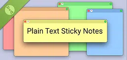 Plain Text Sticky Notes Demo
