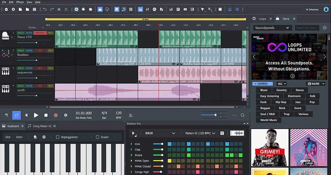 Music Maker Free Steam Edition Screenshot 1