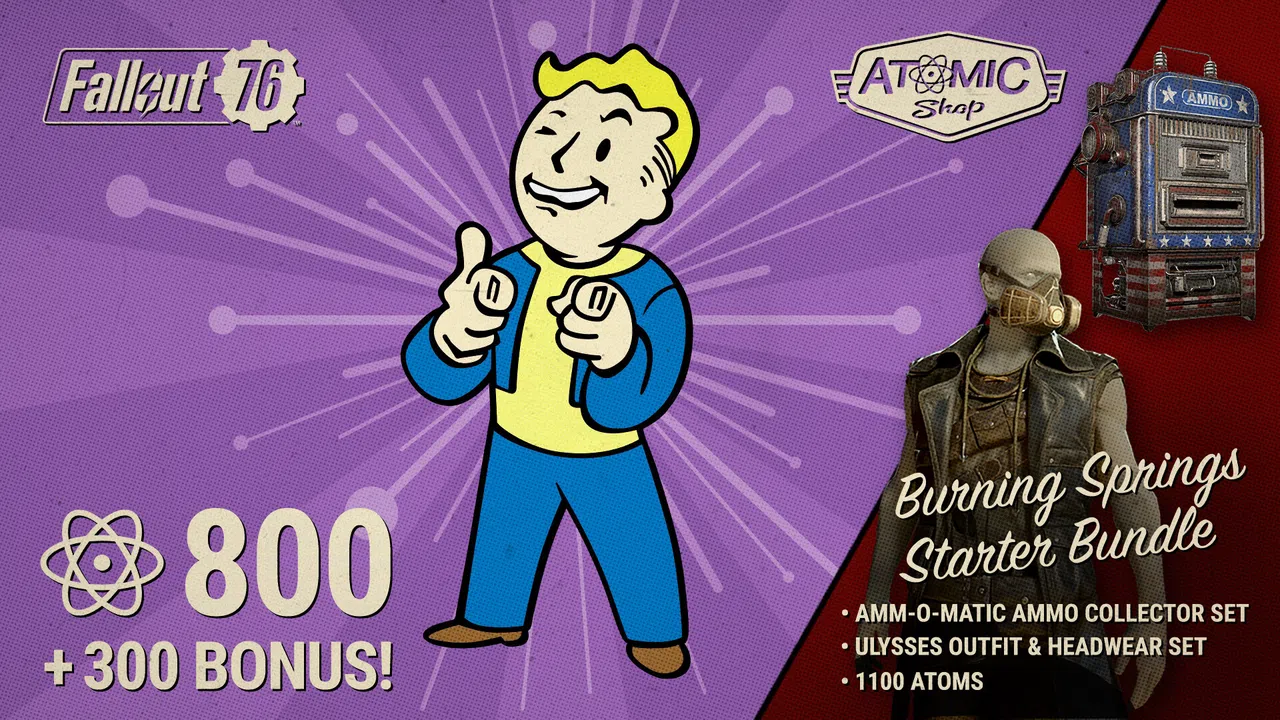 Fallout 76: Burning Springs Starter Bundle Screenshot 0