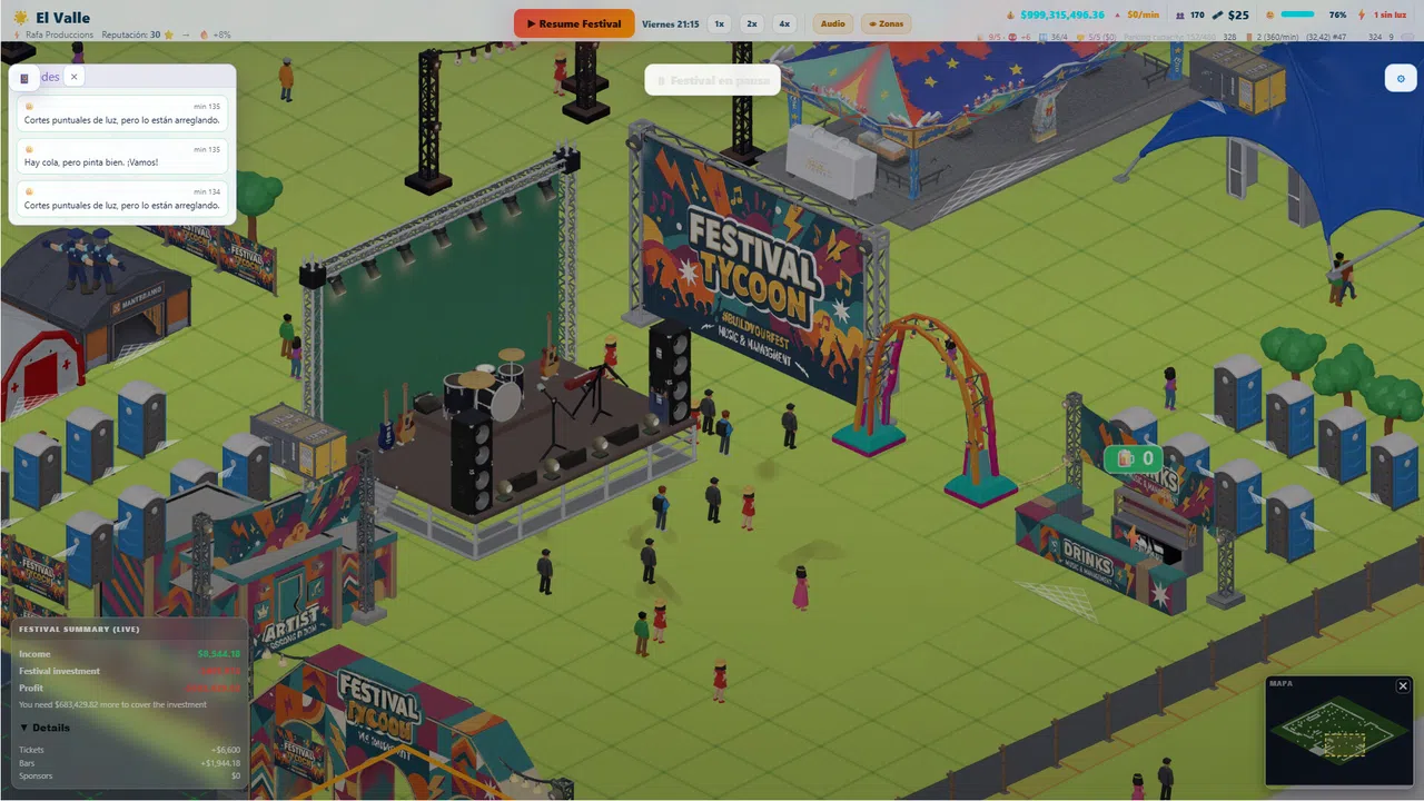 SoundFest: Music Festival Manager Screenshot 1
