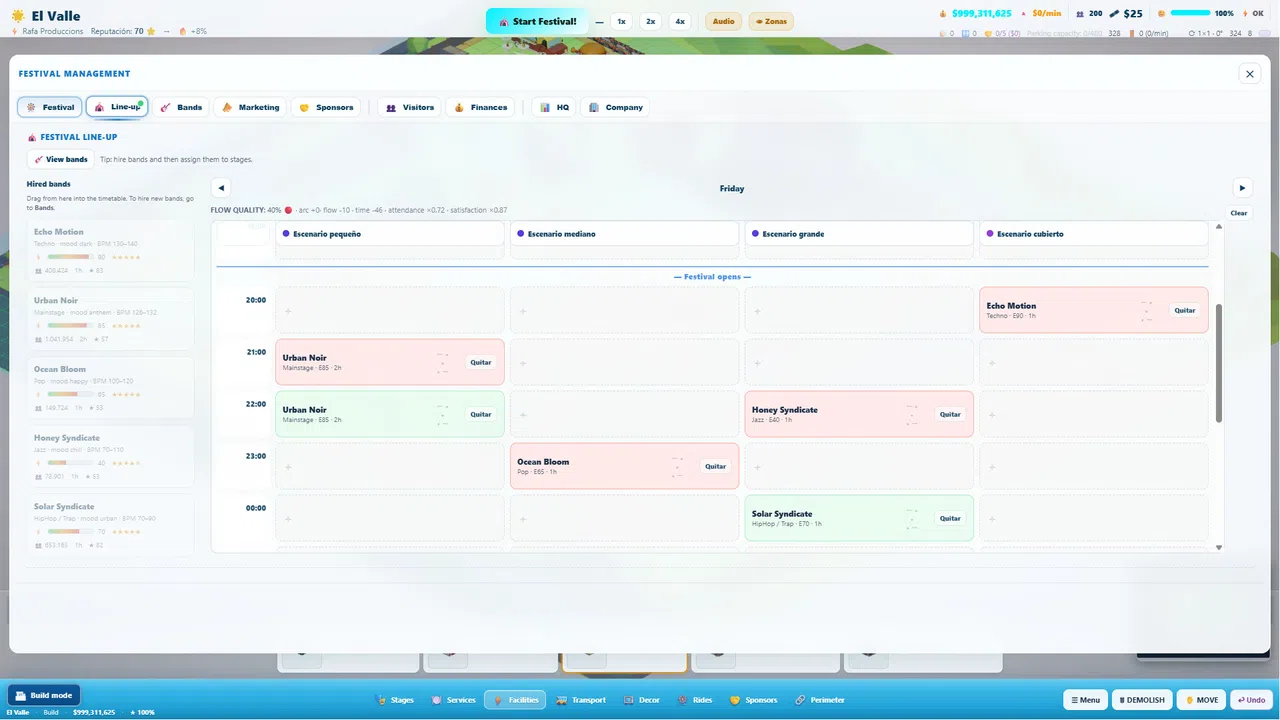SoundFest: Music Festival Manager Screenshot 5