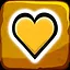 Heart of gold icon