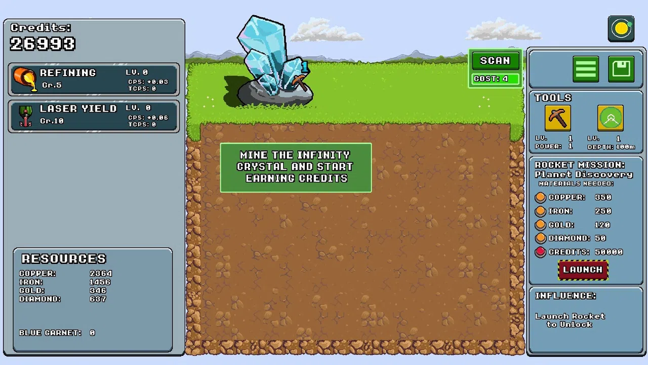 Exofinity Clicker Demo Screenshot 1