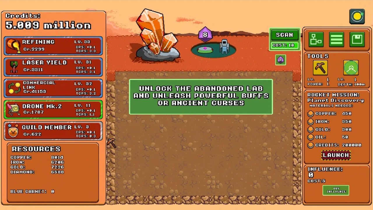 Exofinity Clicker Demo Screenshot 2