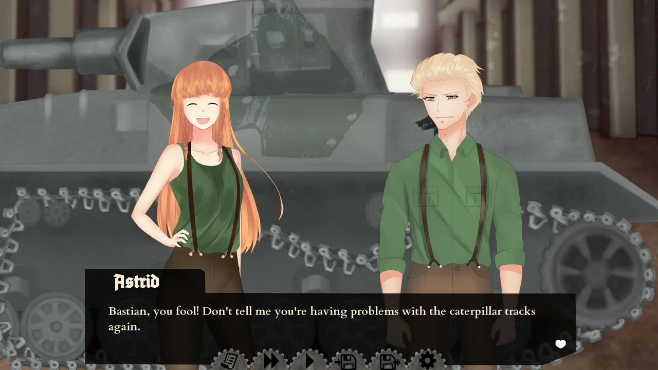 Panzer Hearts - War Visual Novel Screenshot 1