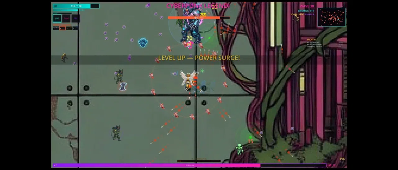 Cyberpunk Neon Survivor Screenshot 1